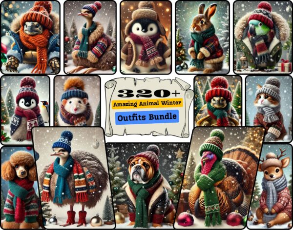 Animal Winter Outfits